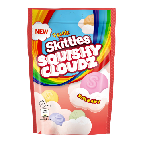 Драже Skittles Squishy Cloudz Fruits в зефире, 94г